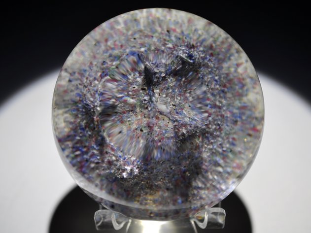 Frit Mountain Terrain Paperweight