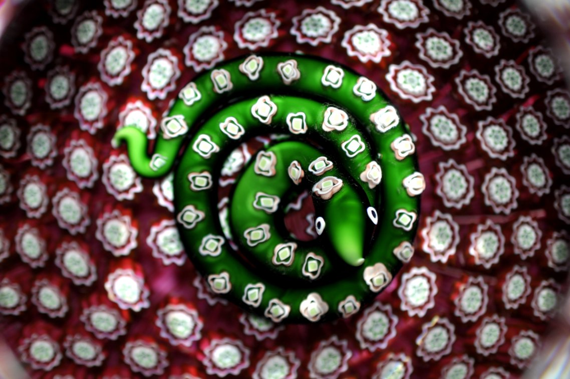 St. Louis 1996 Snake Paperweight