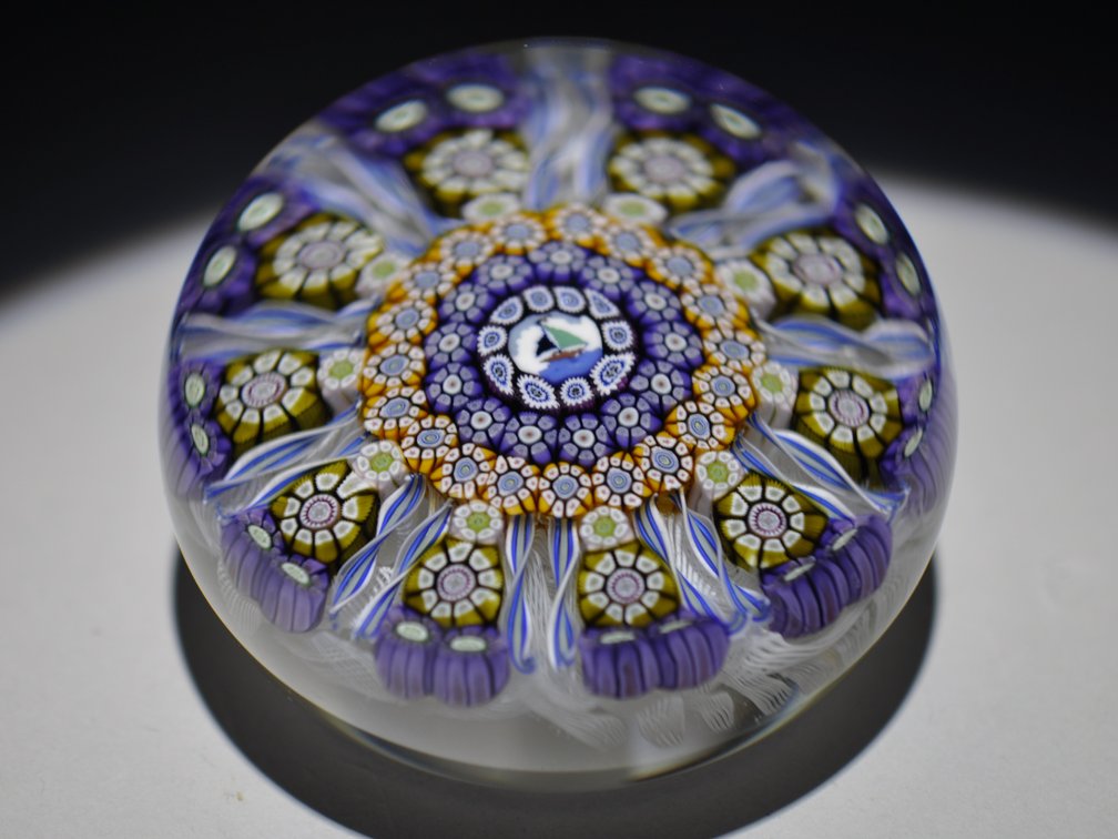 Perthshire 1980 Sailboat Millefiori Starburst