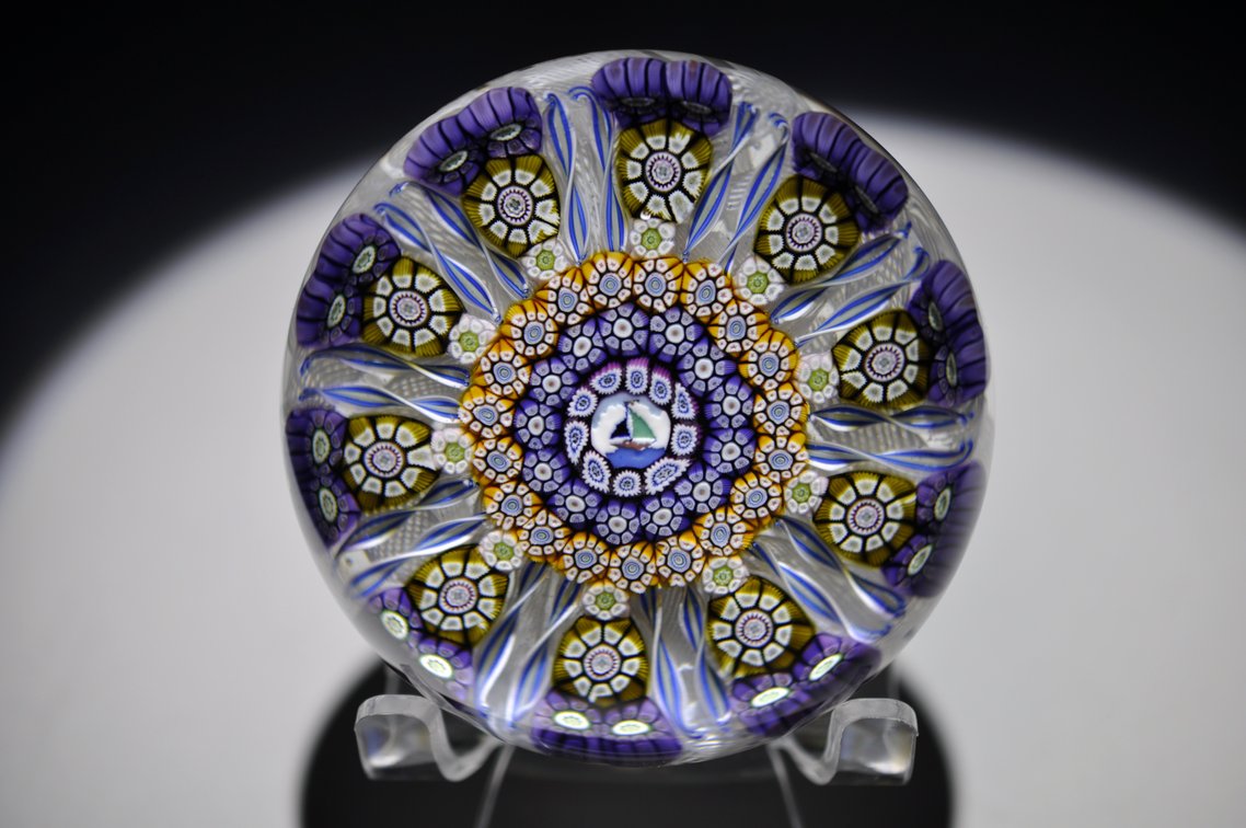 Perthshire 1980 Sailboat Millefiori Starburst