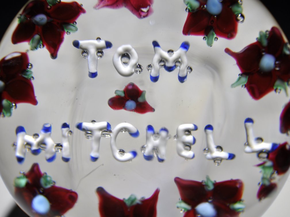 Union Glass Co. Custom Floral Weight