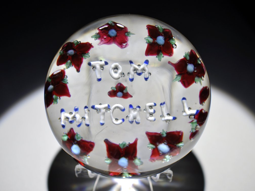 Union Glass Co. Custom Floral Weight