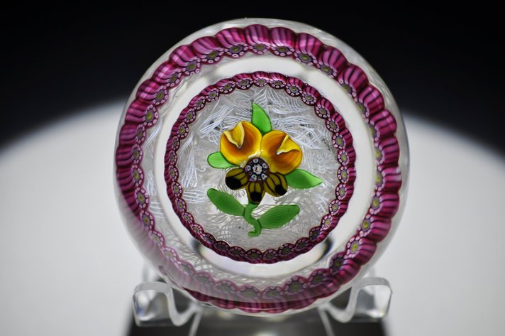 Perthshire 1971 Pansy Paperweight
