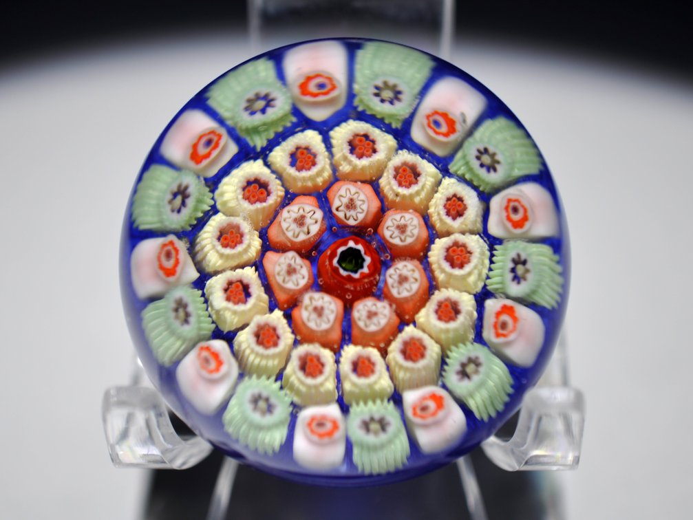 Concentric Millefiori Paperweight