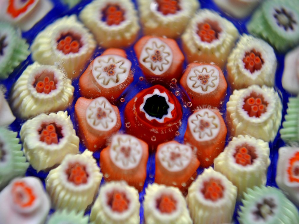 Concentric Millefiori Paperweight