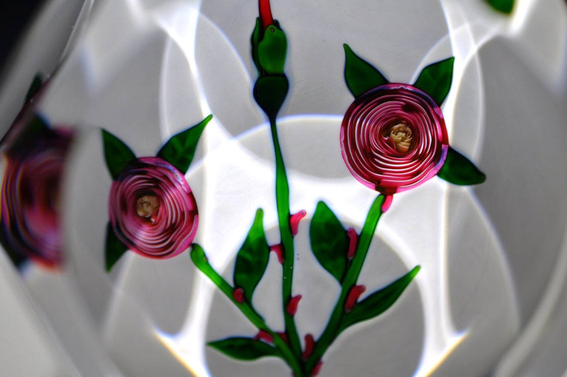 St. Louis 1976 Floral Paperweight