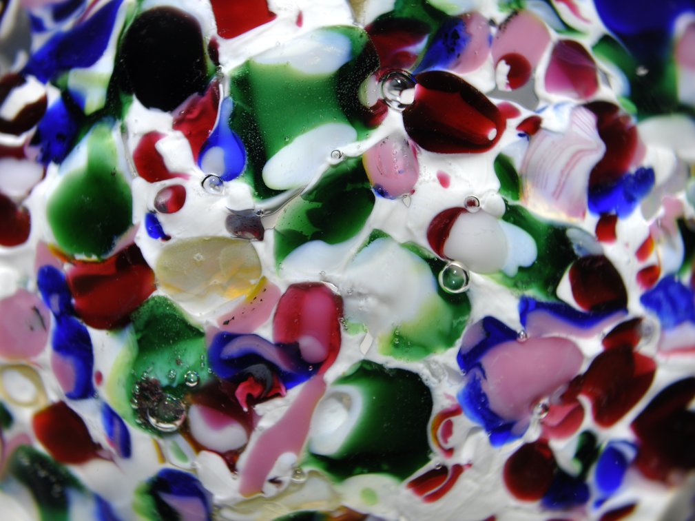 Union Scrambled Frit Glass Weight