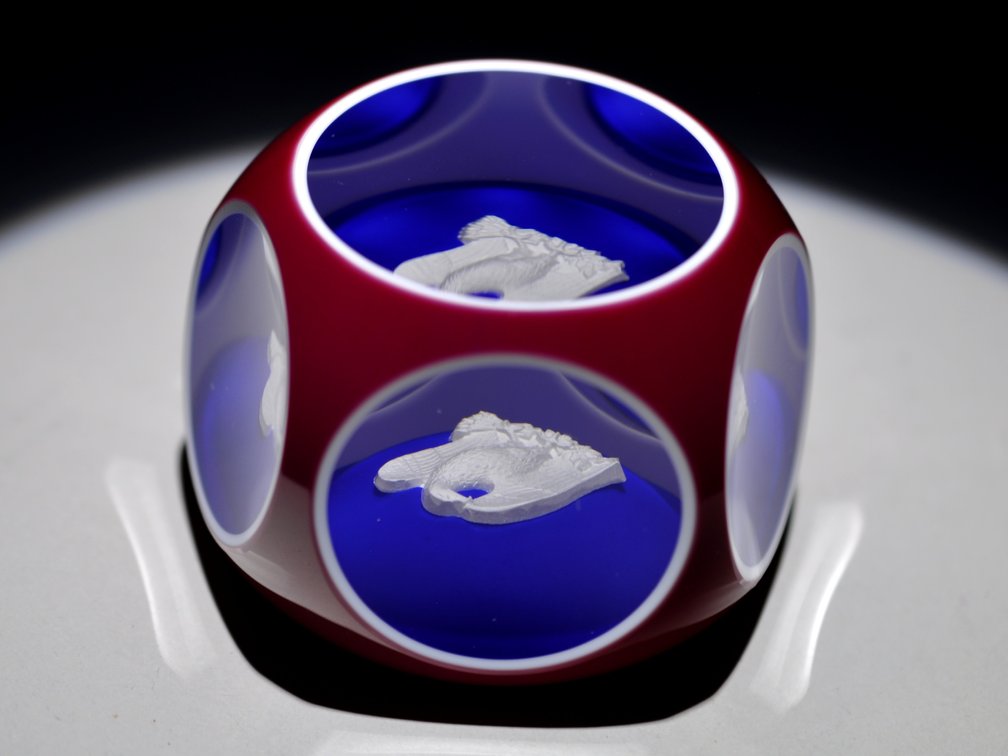 St. Louis Eagle Overlay Paperweight