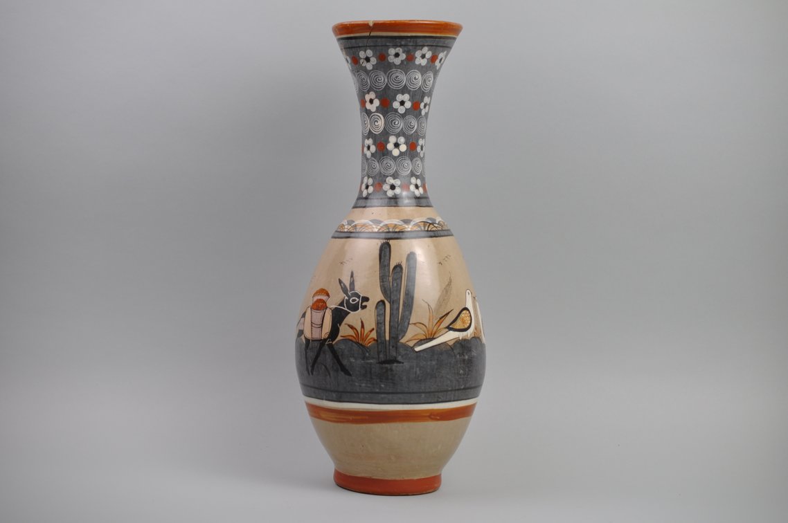 Tonalá Hand Painted Mexican Pottery Vases, photo 2 of 12