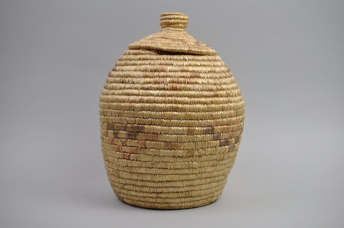 Native American Basket w/ Lid, photo 2 of 6