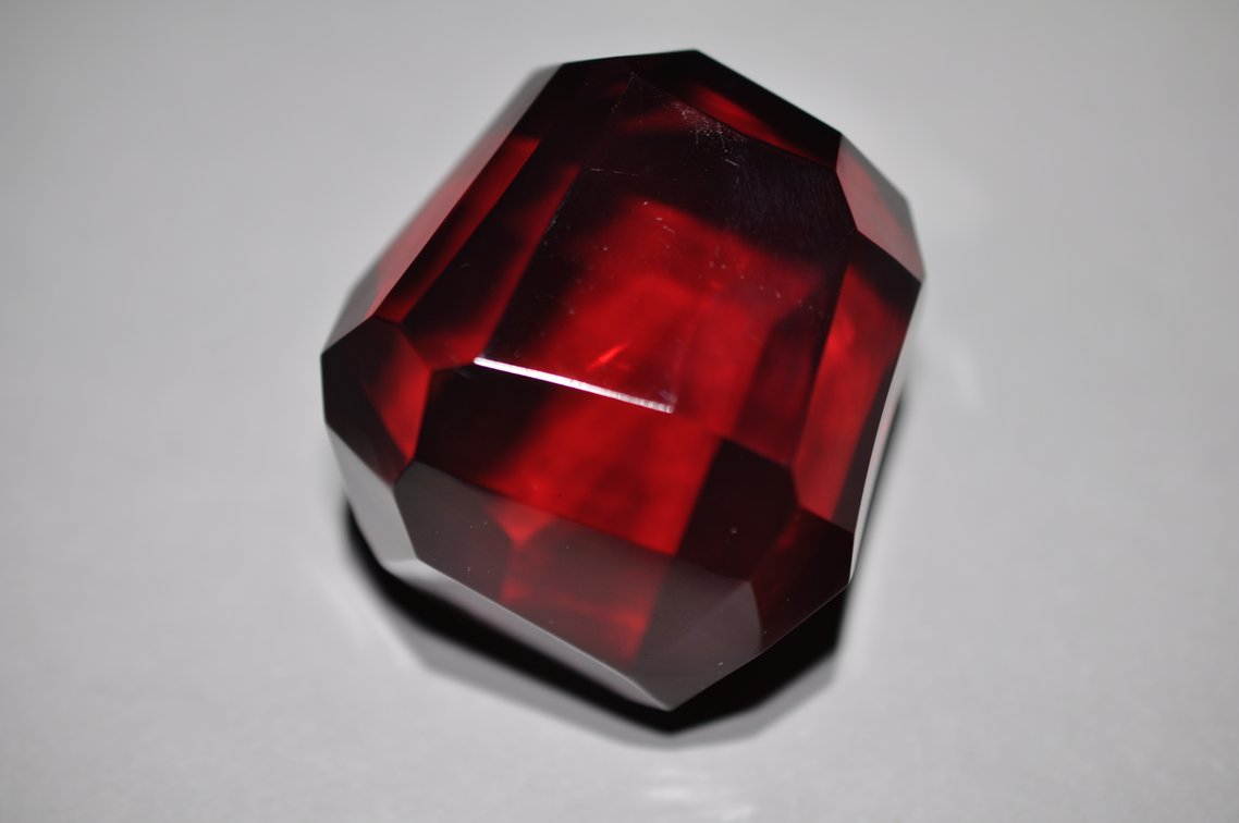 Amber Faceted Block Weights