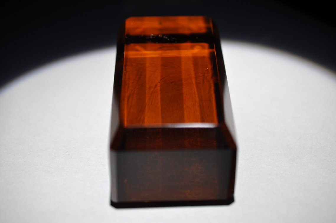 Amber Faceted Block Weights