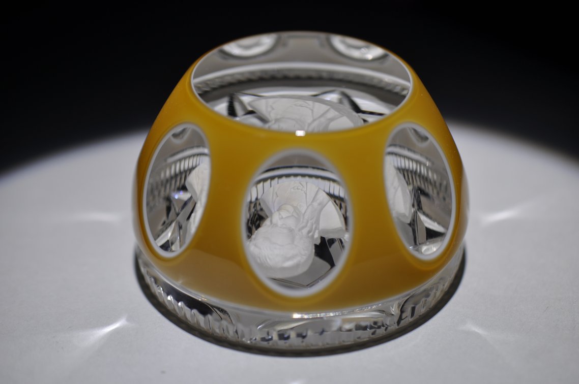 Cristal d'Albret Golda Meir Sulphide Paperweight