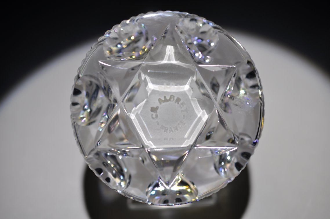 Cristal d'Albret Golda Meir Sulphide Paperweight