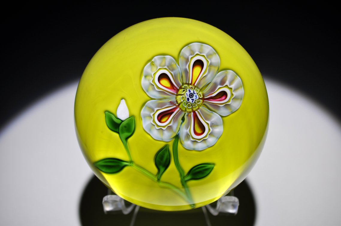 St. Louis 1973 Floral Paperweight