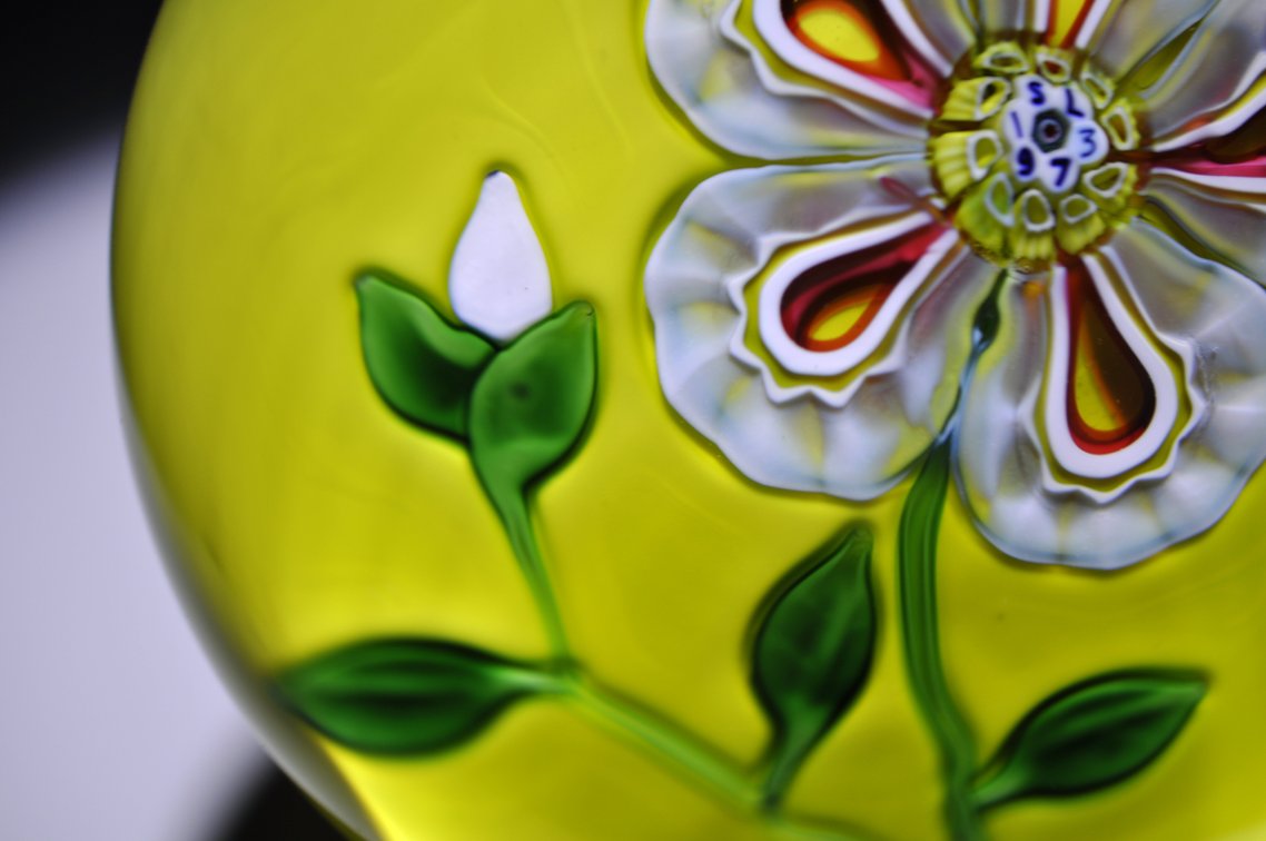St. Louis 1973 Floral Paperweight