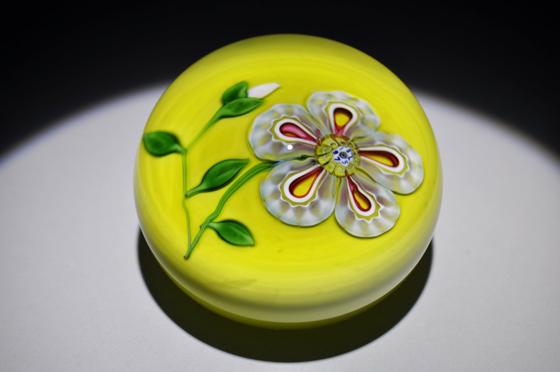 St. Louis 1973 Floral Paperweight
