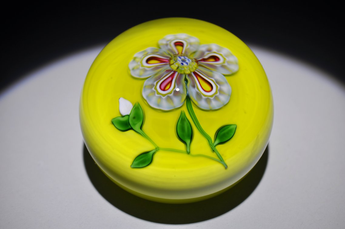 St. Louis 1973 Floral Paperweight