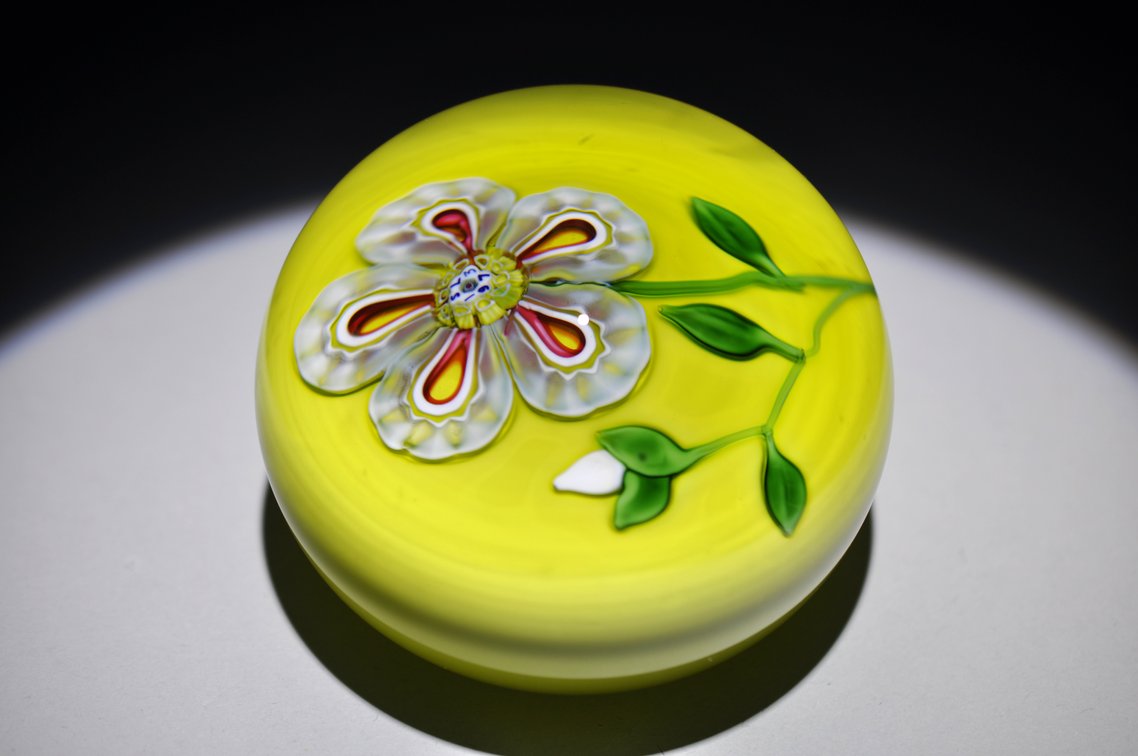 St. Louis 1973 Floral Paperweight