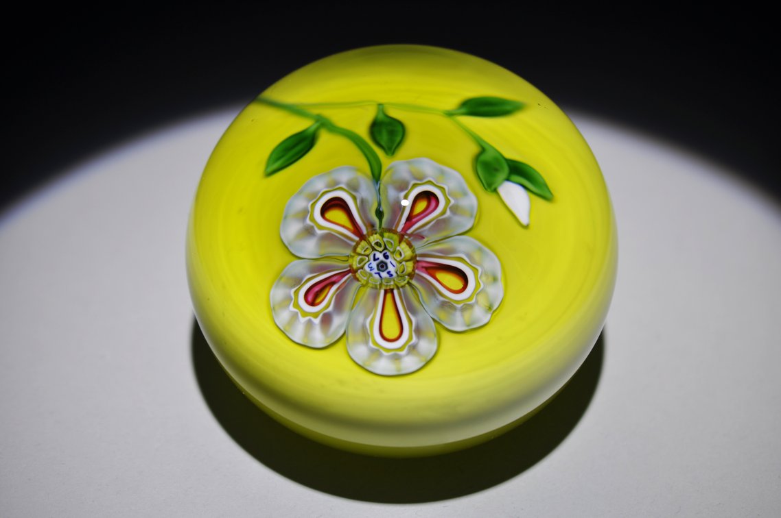 St. Louis 1973 Floral Paperweight
