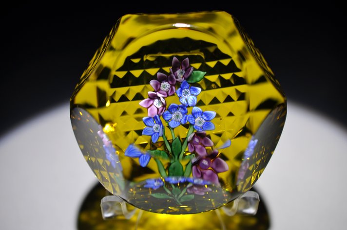 St. Louis 1979 Floral Paperweight