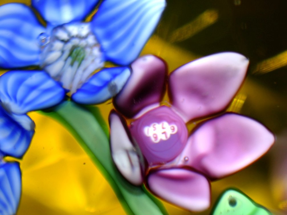 St. Louis 1979 Floral Paperweight