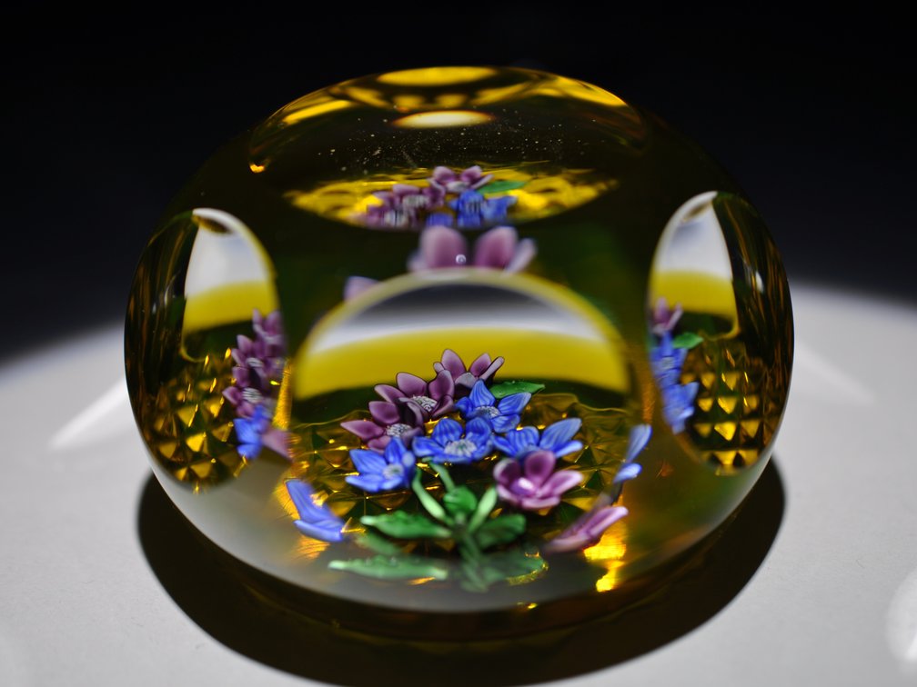 St. Louis 1979 Floral Paperweight