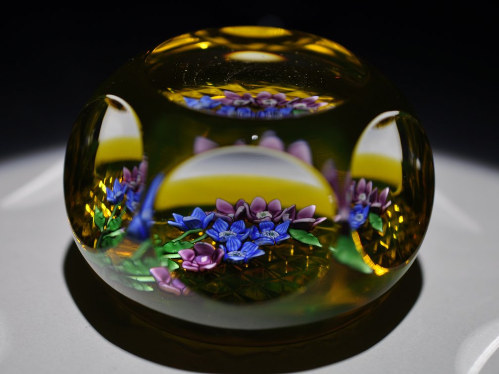 St. Louis 1979 Floral Paperweight
