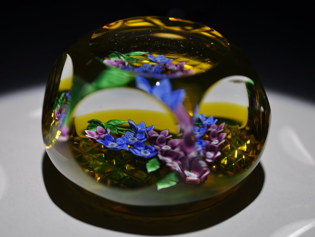 St. Louis 1979 Floral Paperweight