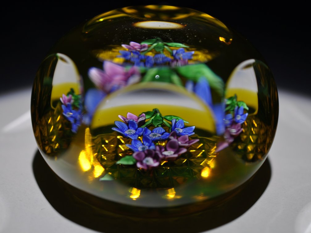 St. Louis 1979 Floral Paperweight