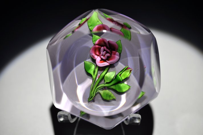 St. Louis 1978 Rose Paperweight