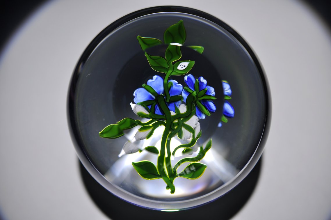 1984 Trabucco Floral Paperweight