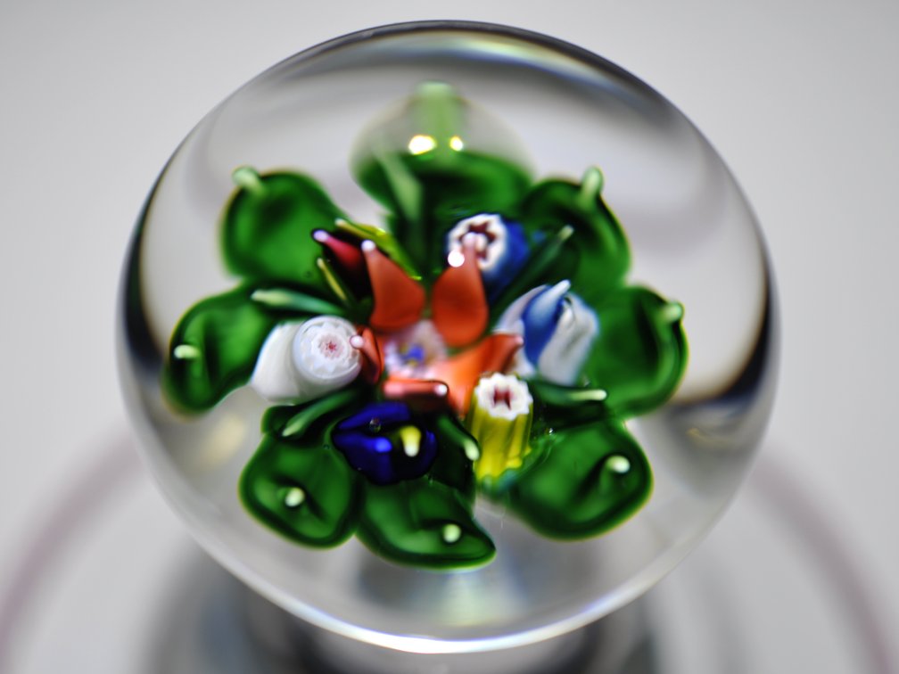 St. Louis 1994 Floral Lampwork Letter Seal