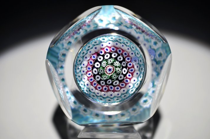 Whitefriars 1974 Faceted Millefiori Weight