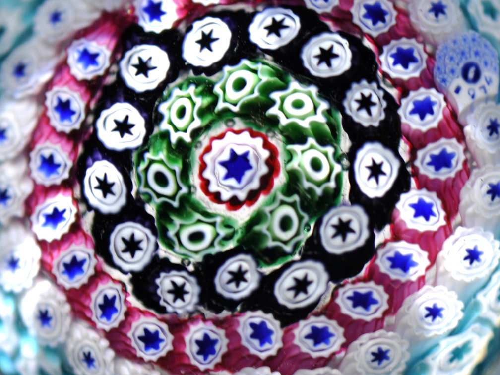 Whitefriars 1974 Faceted Millefiori Weight