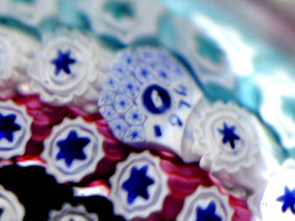 Whitefriars 1974 Faceted Millefiori Weight