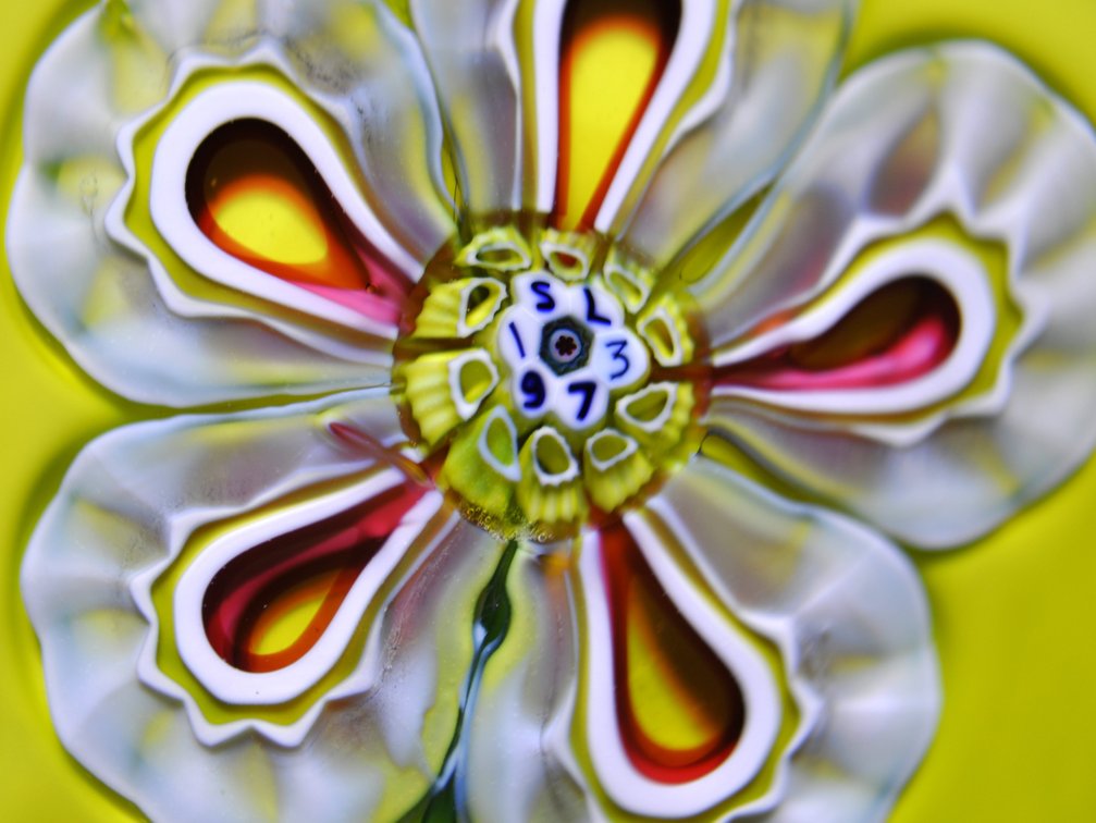 St. Louis 1973 Floral Paperweight