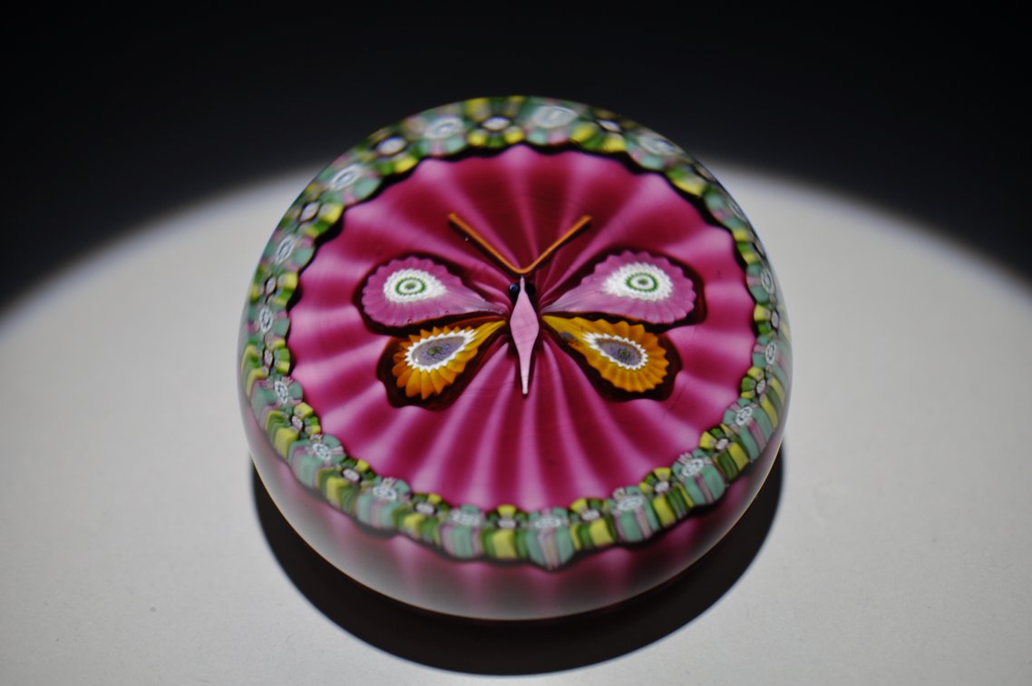 Perthshire 1975 Butterfly Paperweight