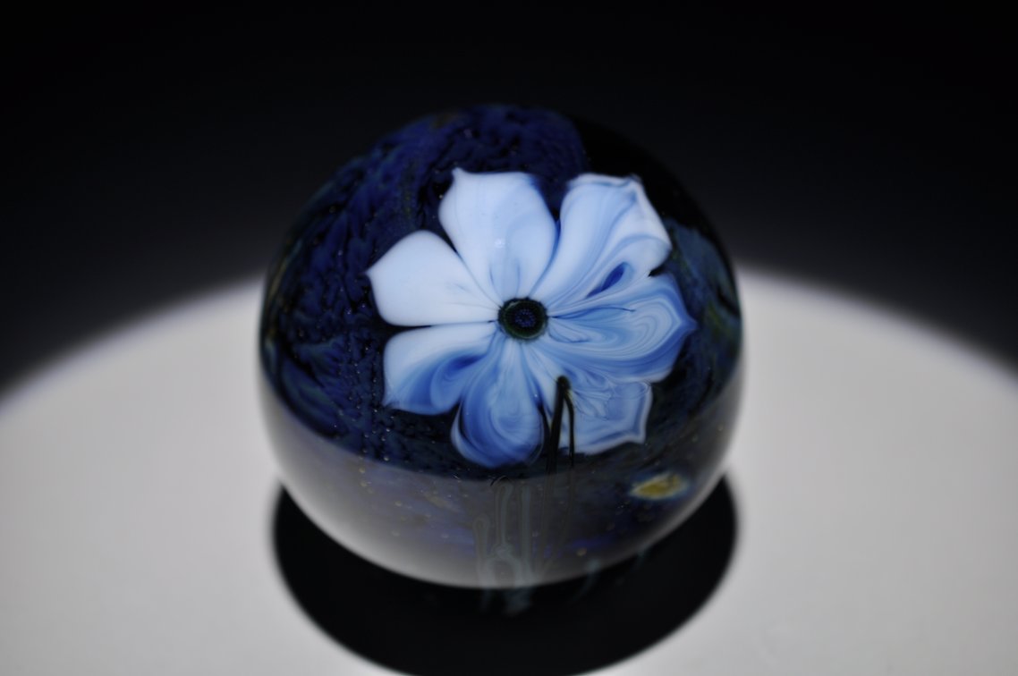 Josh Simpson Shimmering Flower Paperweight