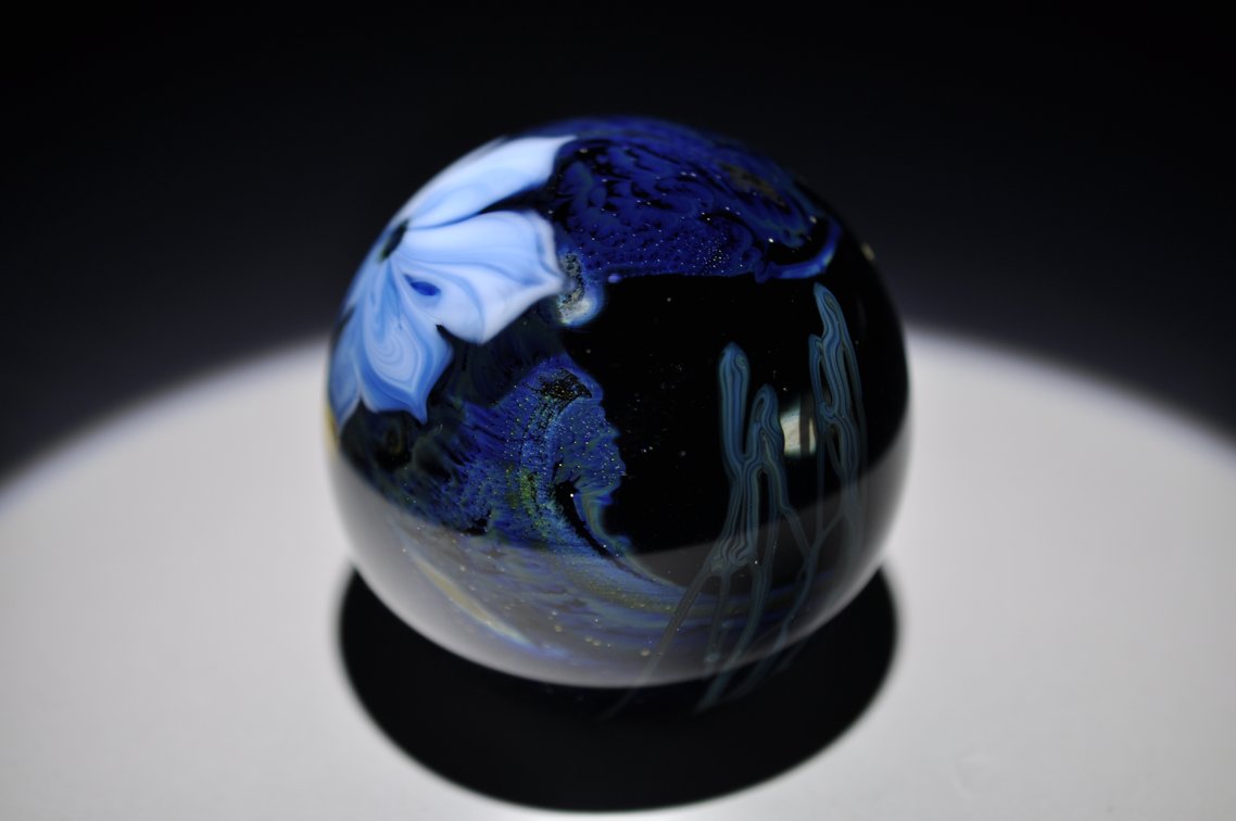 Josh Simpson Shimmering Flower Paperweight