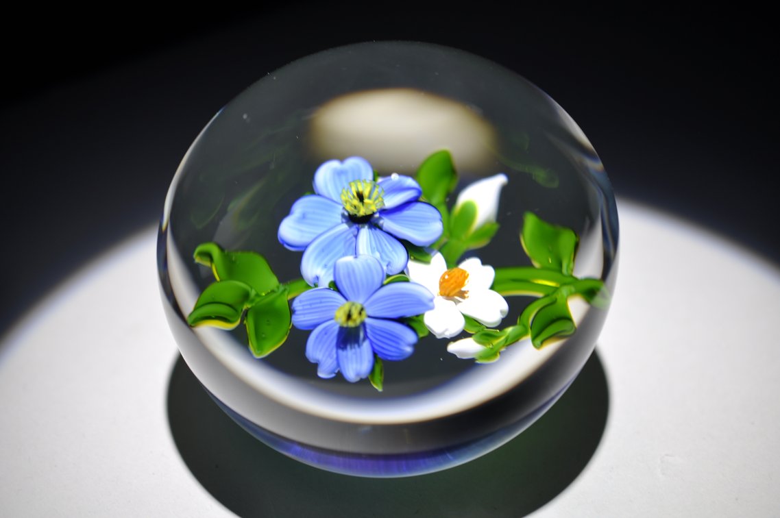1984 Trabucco Floral Paperweight
