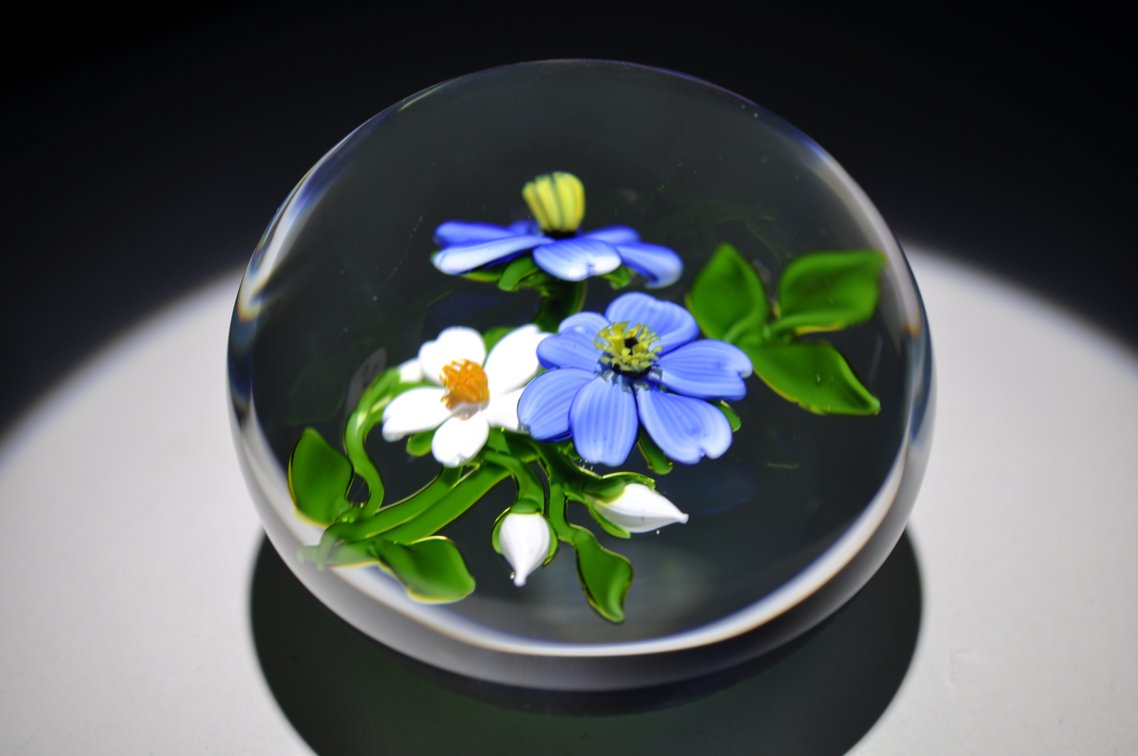 1984 Trabucco Floral Paperweight