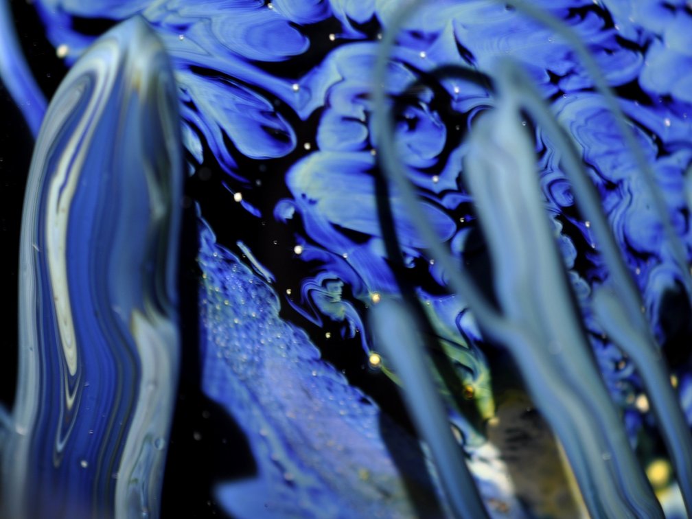 Josh Simpson Shimmering Flower Paperweight