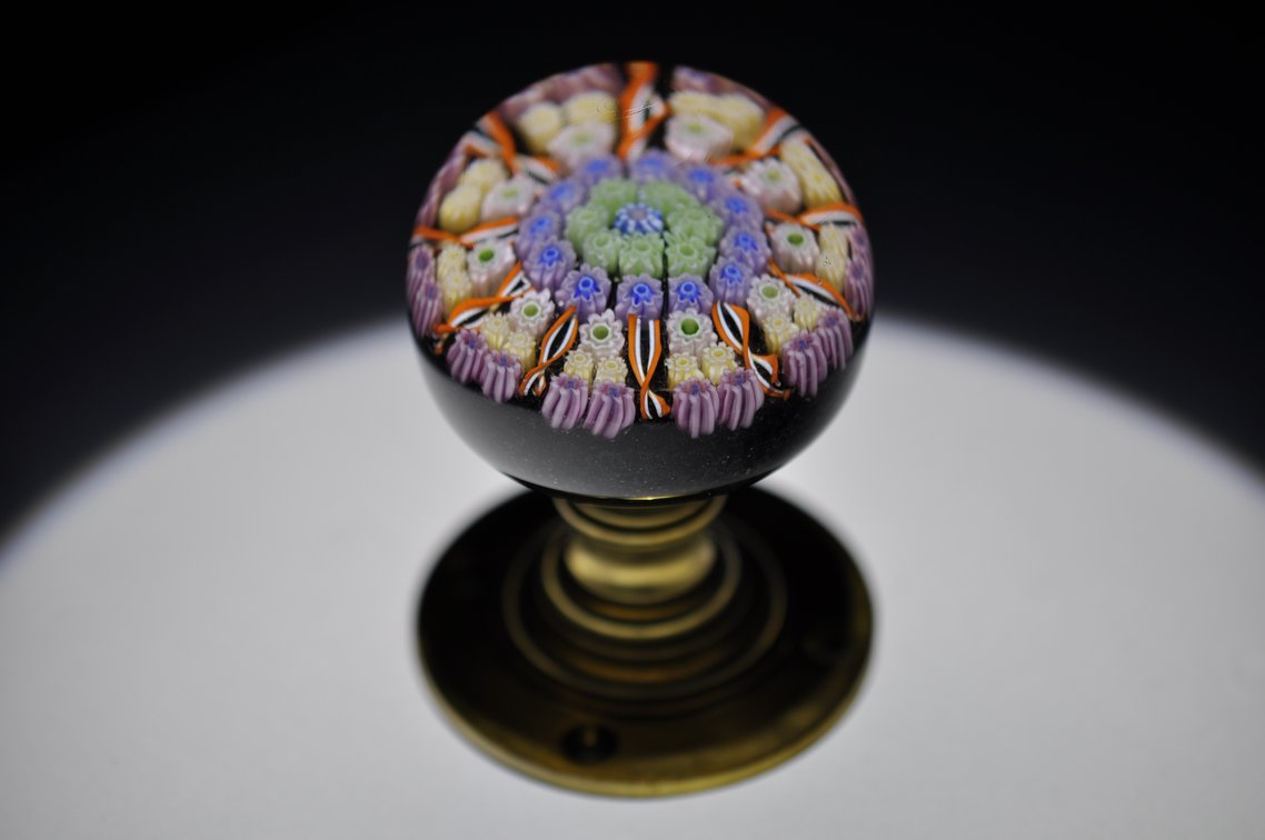 Perthshire 1981 Millefiori Glass Doorknob