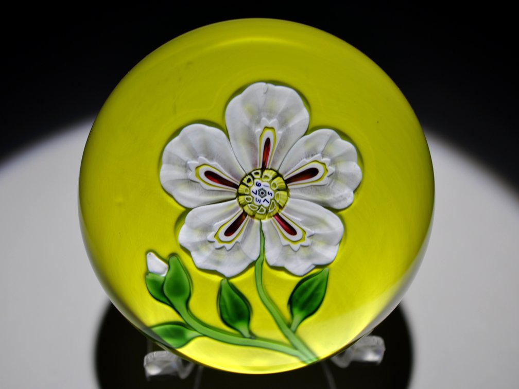 St. Louis 1973 Floral Lampwork Weight