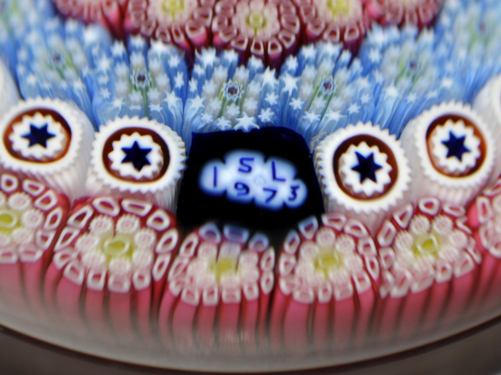 St Louis 1973 Millefiori Penholder Vase