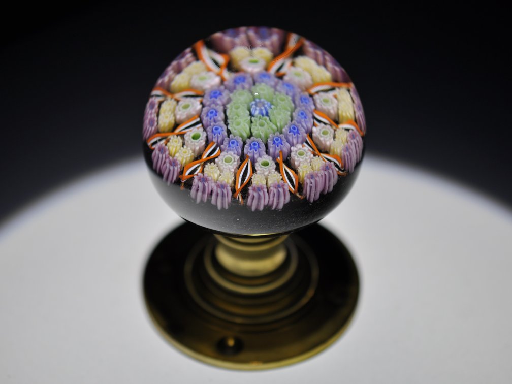 Perthshire 1981 Millefiori Glass Doorknob