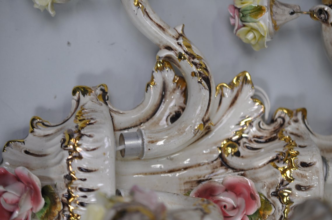Capodimonte Sconces Five Arm Set, photo 13 of 25
