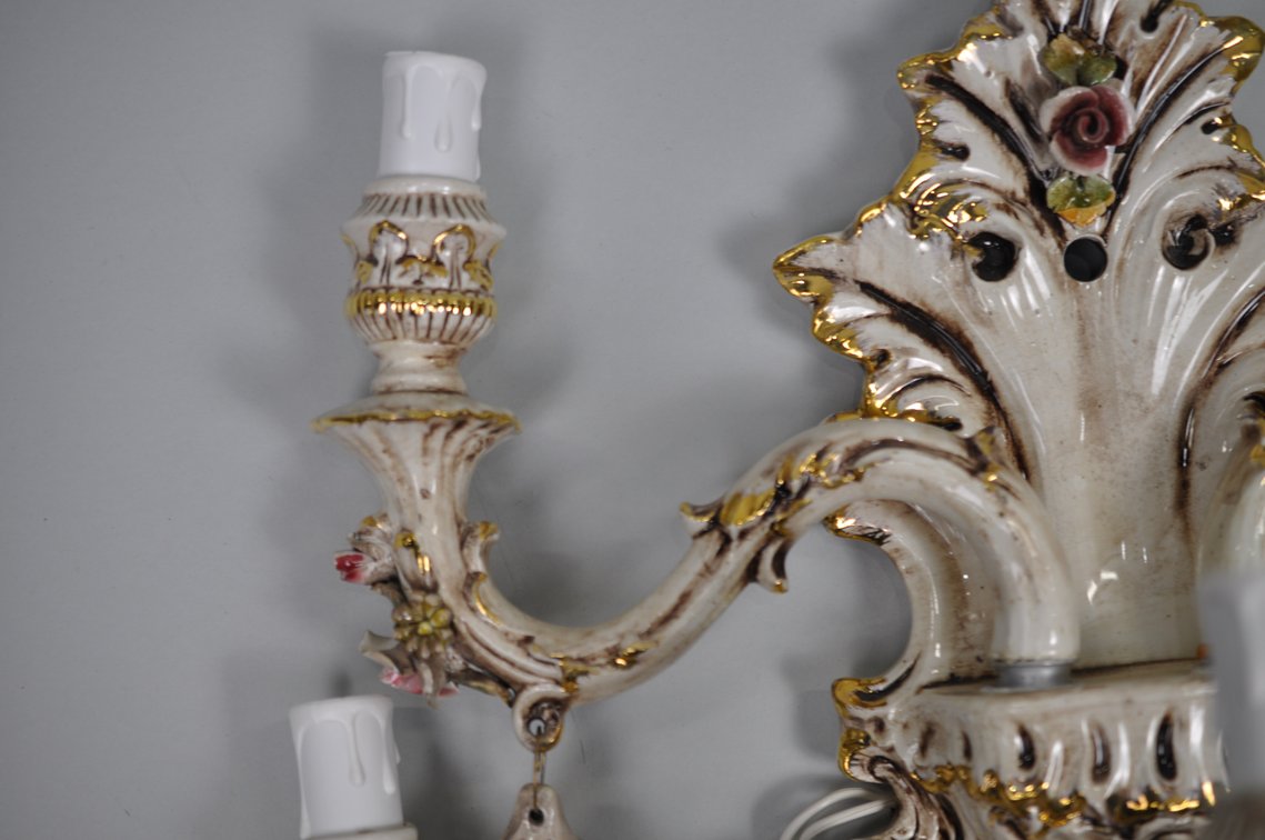 Capodimonte Sconces Five Arm Set