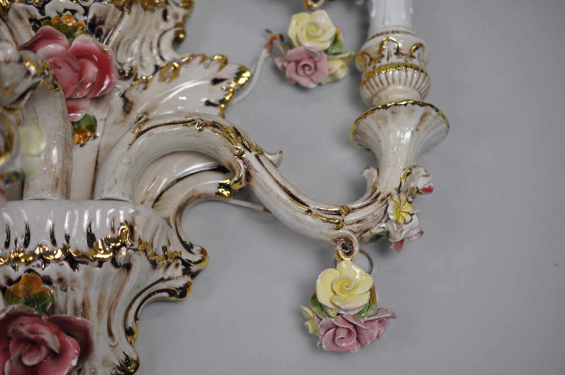 Capodimonte Sconces Five Arm Set, photo 18 of 25